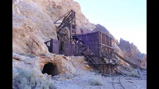 Great Mine At The Top Of A Desert Mountain