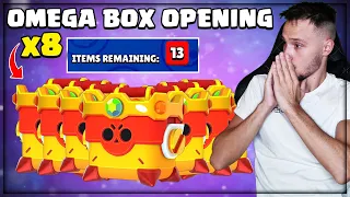 OMEGABOX OPENING X8 🎁✨| 13 Items Remaining 😱 Brawl Stars Greek Box Opening 🎁