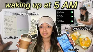 WAKING UP AT 5AM for a WEEK  *real*