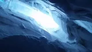 50 feet down in a crevasse after fall, Chamonix