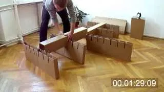 Cardboard Bed Assembly