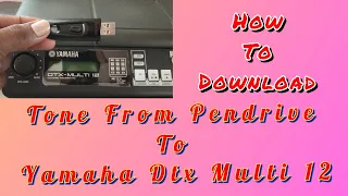 How To Download Tone From Pendrive To Yamaha Dtx Multi 12 | Kamesh Joshua