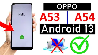 OPPO A53/ A54 :- FRP Unlock ANDROID 13✅ 100% Working - (No Need Computer)