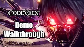 Code Vein (2019) PS4 PRO Gameplay Full Demo Walkthrough (No Commentary)