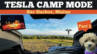 Tesla Camping Series | Part 1 of 2 | Bar Harbor, Maine #campmode #teslamodely #tesla