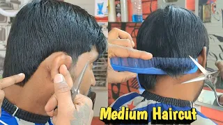 Medium Hair Cutting ☆ Step By Step Full Tutorial 2023 / Sahil Barber