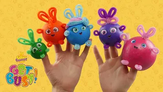 SUNNY BUNNIES - Finger Puppets | GET BUSY COMPILATION | Cartoons for Children
