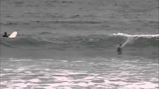 Muizenberg's latest HOT surf spot: Bro rcSurfer enjoying a Mexican wave.