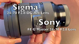 Sony FX3 with Sigma 24-70 F2.8 vs Sony 24-70 F2.8 GM