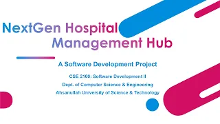 Nextgen Hospital Management Hub | Software development project