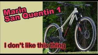 2023 Marin San Quentin 1 : Details, Specs & 1 thing I don't like on this aggressive hardtail