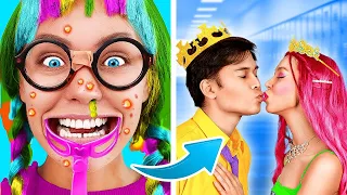 Reina del baile pobre vs rica vs gigarica | De nerd a popular con dispositivos de Tiktok por TeenVee