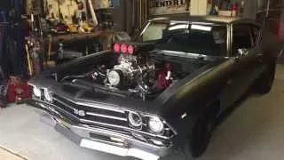 Blown '69 Chevelle Cold Start