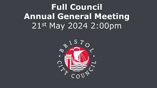 Annual General Meeting, Full Council - Tuesday, 21st May, 2024 2.00 pm