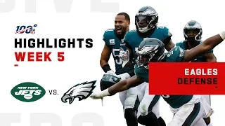 Eagles Defense Steamrolls Jets w/ 10 Sacks! | NFL 2019 Highlights