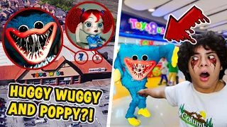 DRONE CATCHES HUGGY WUGGY AND POPPY PLAYTIME AT HAUNTED TOYS R US!! (24 HOUR CHALLENGE?)