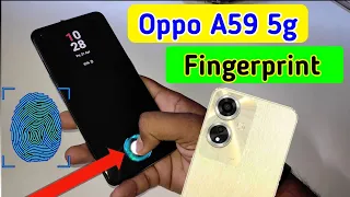 Oppo a59 5g display fingerprint setting/Oppo a59 5g fingerprint screen lock/fingerprint sensor