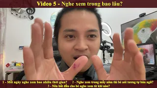 Video 5 - Nghe xem trong bao lâu? (Trong LỘ TRÌNH NGHE XEM TỰ NHIÊN cho các bé bắt đầu từ sớm )