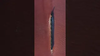 Pink Lake in Siberia