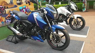 New TVS Apache RTR 160 Matte Blue Walkaround #DinosVlogs