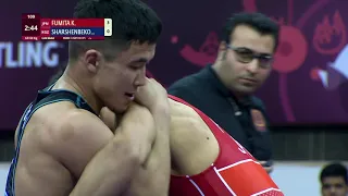 GOLD GR - 60 kg: K. FUMITA (JPN) v. Z. SHARSHENBEKO (KGZ)