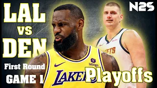 🛑PLAYOFFS - First Round - GAME 1 - Los Angeles LAKERS vs Denver NUGGETS - NBA 2K24