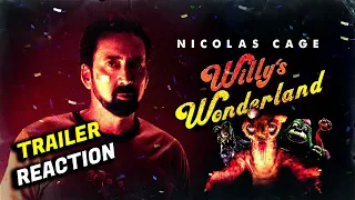 Willy's Wonderland Trailer Reaction - Nic Cage FNAF Movie?!
