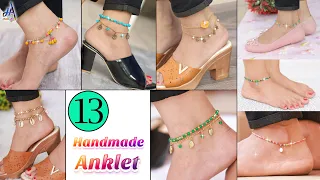 Fancy Girls!!.. Daily Wear 13 DIY Anklet Idea - On JeansTops, Dresses, Gown Dresses Etc.