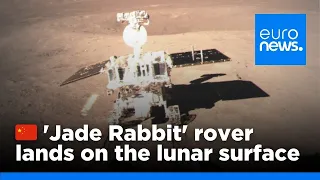 China moon landing video: 'Jade Rabbit' rover soft-lands on lunar surface