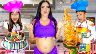 EL QUE COCINA MEJOR GANA $10,000 👶🏻🤰🏻|*Cumpliendo sus antojos del bebé* | Karla Bustillos