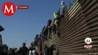 Logran contener a grupo de migrantes en frontera