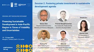 Asia-Pacific Exchange: Fostering private investment in sustainable development agenda