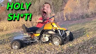 I Let my SLOW friend rip my FAST quad for the FIRST TIME! (He NEVER rode anything THIS FAST before!)