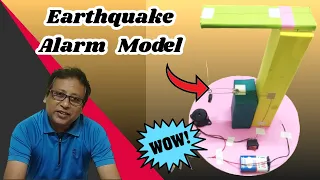Earthquake Alarm Working Model Easy  || Earthquake Alarm Project Explanation