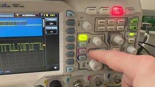 Demo of Rigol ds1054z pass/fail feature with ascii decoding.