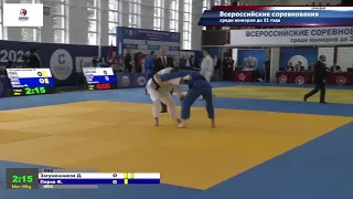 66 kg Загуменников Д Пиров Ф 23 04 2021 Т2 Всероссийские соревнования по дзюдо среди юниоров до 21