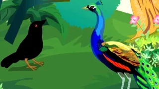 The Peacock and The Crow - Kids English Animation - Moral Story