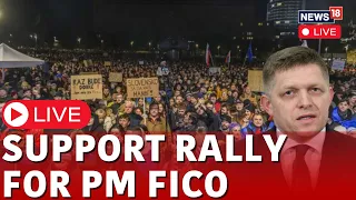 Slovakia News Live | Supporters Of Robert Fico Rally Near Banska Bystrica | Robert Fico Health |N18L