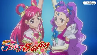 [1080p] Red & Blue Rose Combination Attack (Cure Dream & Milky Rose Attack)