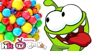 OM NOM vs GIANT CANDY | Cut The Rope | Funny Cartoons Compilation for Children by HooplaKidz TV