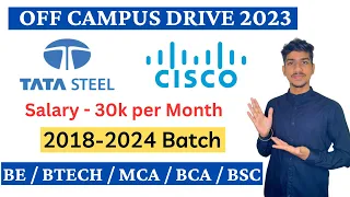 Tata Steel Recruitment 2023 | CISCO Tata Steel Off Campus Drive 2023 | TATA Hiring Freshers 2023