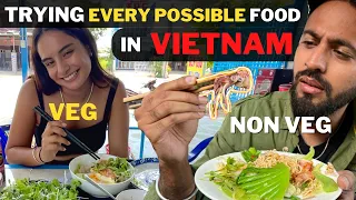 How CRAZY is STREET FOOD in VIETNAM ? Veg & Non Veg | Indian in Vietnam