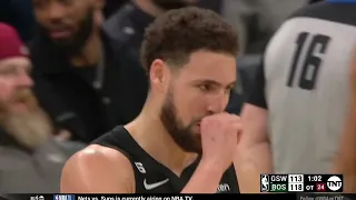 KLAY TELLS CROWD TO "SHUT THE HELL UP"! AFTER FOULING OUT! "I STILL GOT 4 RINGS!"