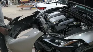 2020 Lexus ES 350 How to take off the front bumper & headlamp