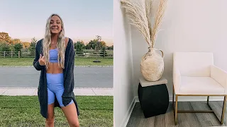 VLOG: getting into routine, homegoods haul & new alo workout sets!
