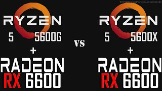 R5 5600G + RX 6600 or R5 5600X + RX 6600 || 15 Games Tested