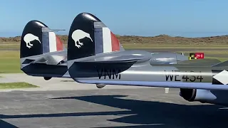 De Havilland Venom flying in New Zealand