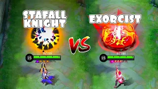 Granger Exorcist VS Starfall Knight Skin Comparison