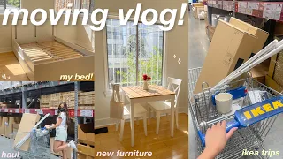 moving day in my life! ikea shopping, haul, new furniture, etc