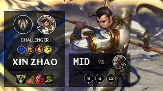 Xin Zhao Mid vs Zed - EUW Challenger Patch 10.12